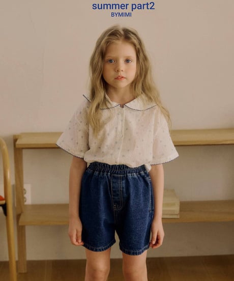 【bymimi】slim fit popcorn shirt