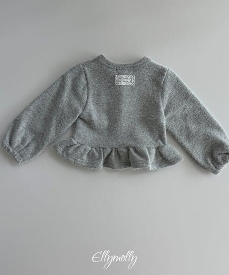 【ellymolly】Snowflake Angora Frill Cardigan