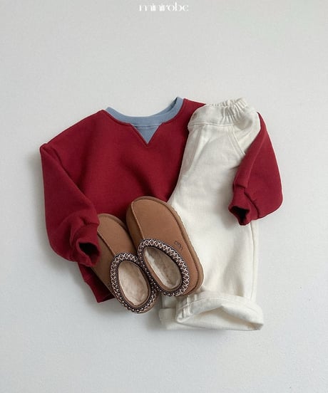 【minirobe】Winter basic straight pants