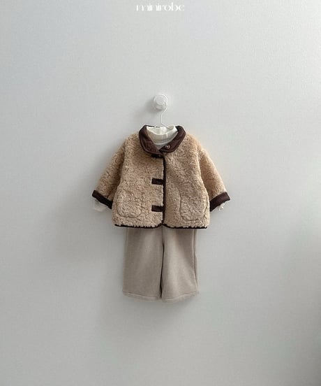 【minirobe】Reversible suede jacket