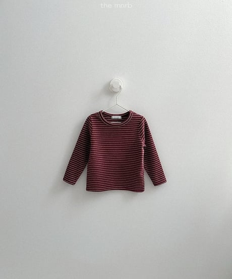 【minirobe】Yoyo Striped T-Shirt