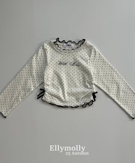 【ellymolly】Top of Dot T-Shirt
