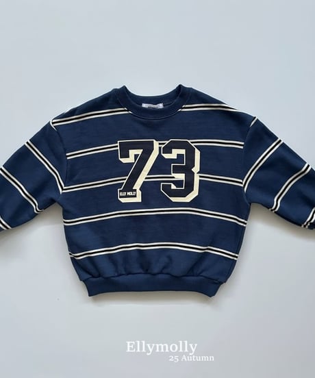 【ellymolly】73 Striped Sweatshirt