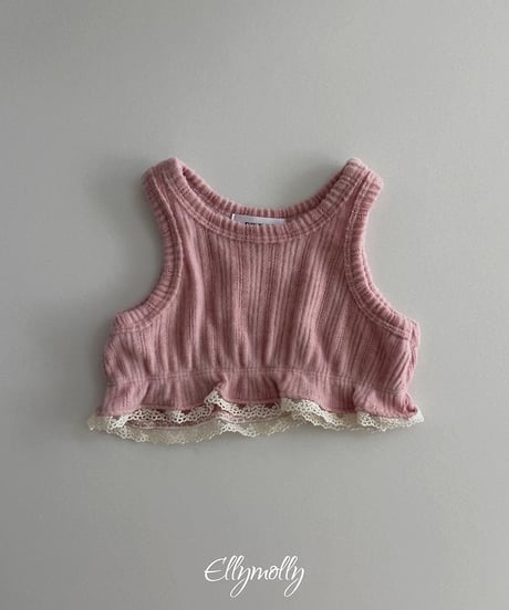 【ellymolly】Mongly Frill Sleeveless Top