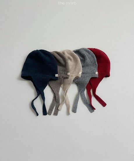 【minirobe】Earflap knit beanie