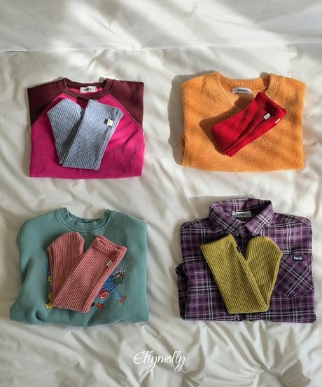 【ellymolly】Raglan Color Block Tee