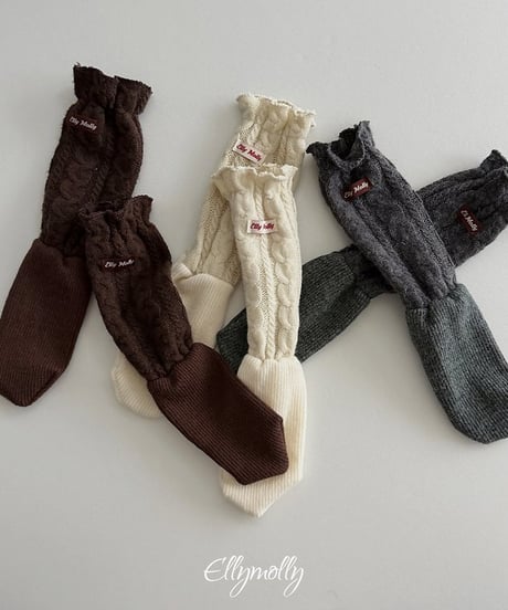 【ellymolly】Twist Wool Socks