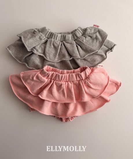 【ellymolly】Glow Ruffle Skirt