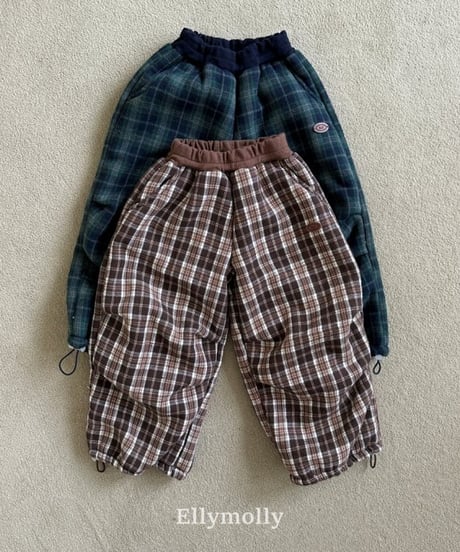 【ellymolly】Paddy Fur Check Pants