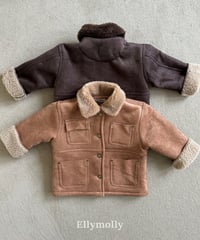 【ellymolly】Soft Two-Tone Mustang Jacket