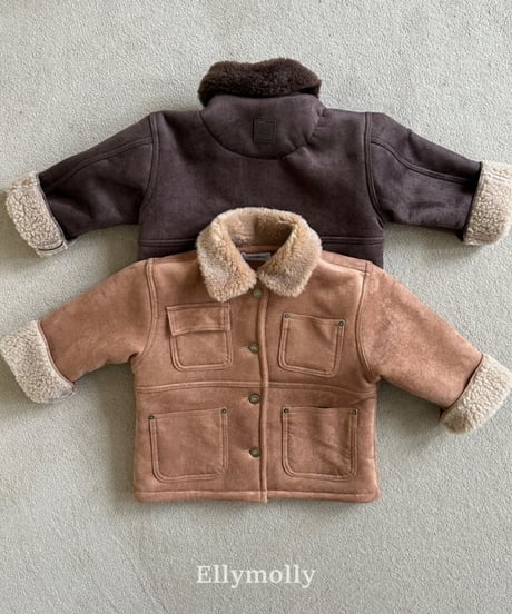 【ellymolly】Soft Two-Tone Mustang Jacket