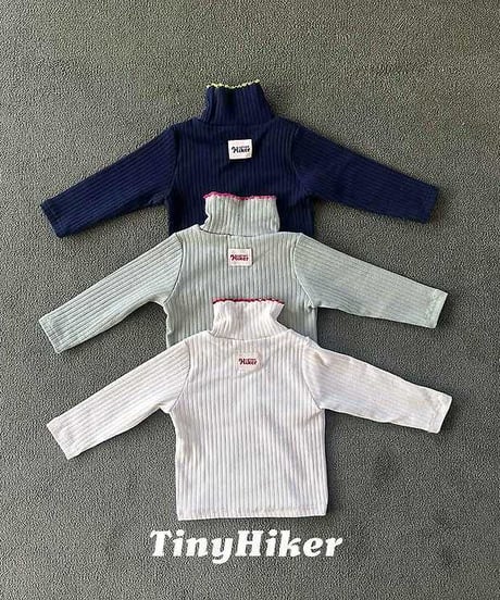 【tiny hiker】Deok Fit Picot Turtleneck Tee