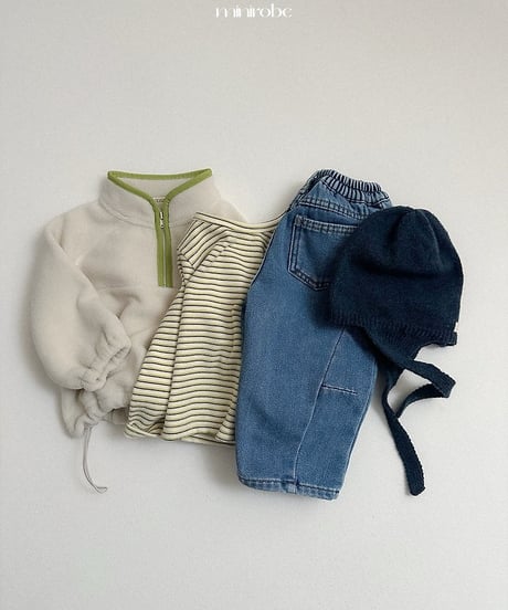 【minirobe】Yoyo Striped T-Shirt