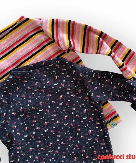 【cantuccistudio】Multi Boat Neck Tee