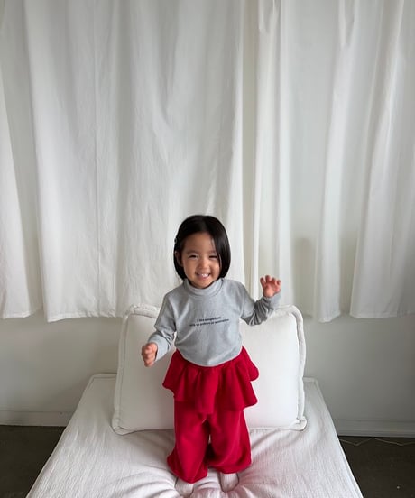 【pepper】Cherry Ruffle Joggers
