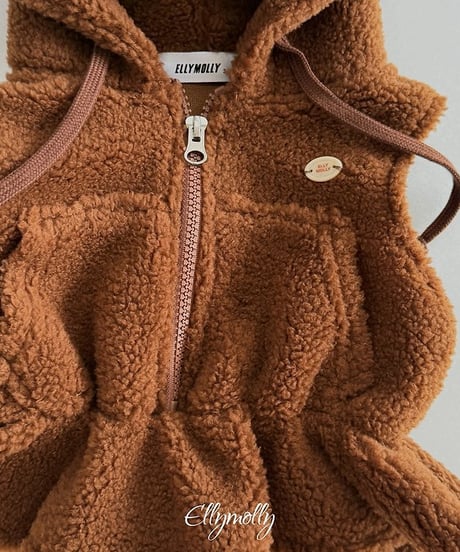 【ellymolly】Bear Hood Vest