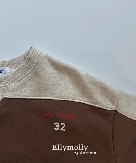 【ellymolly】Low Color Block Sweatshirt