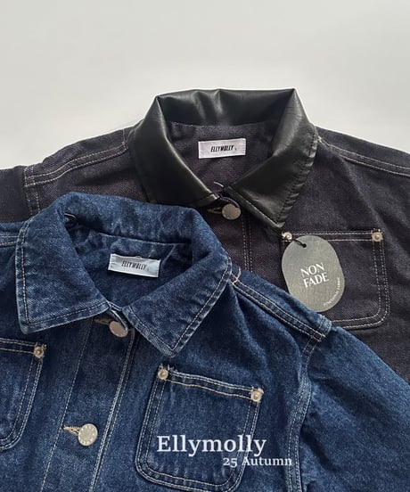 【ellymolly】Rivet Denim Jacket