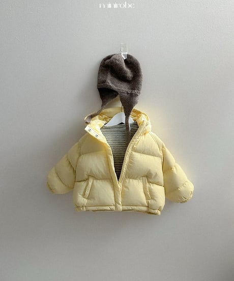 【minirobe】Roro hooded padded jacket