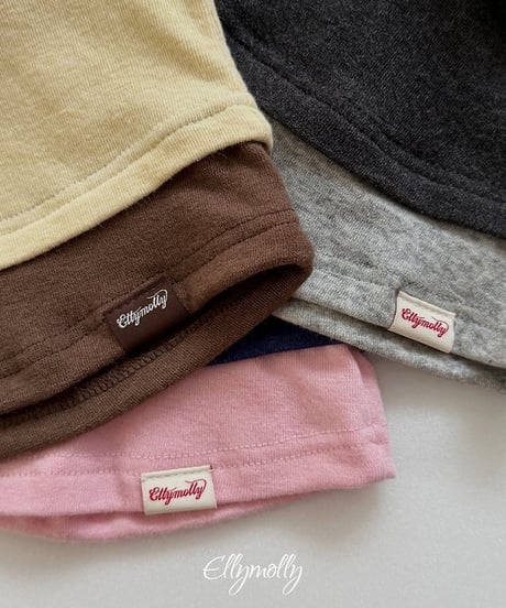 【ellymolly】Brush Color Block Turtleneck Tee