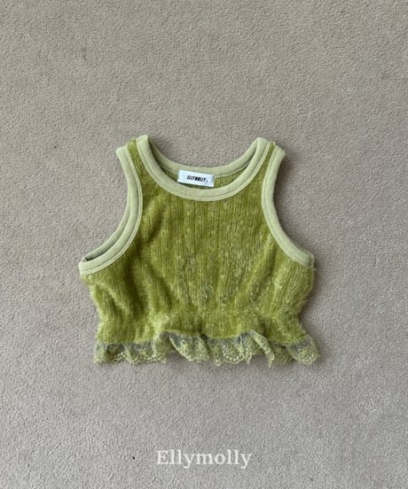 【ellymolly】Blooming Knit Vest