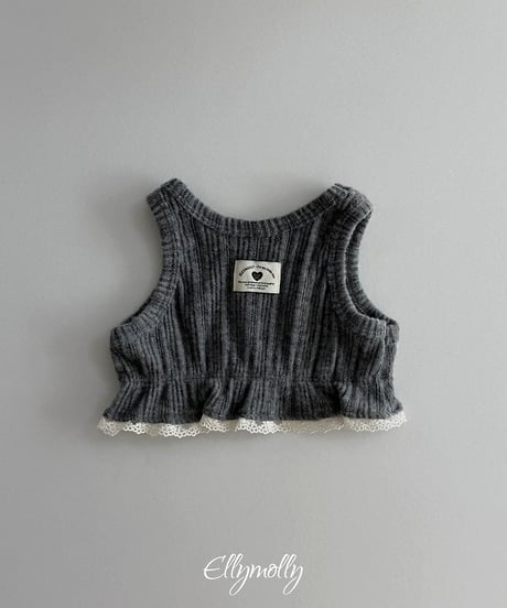【ellymolly】Mongly Frill Sleeveless Top