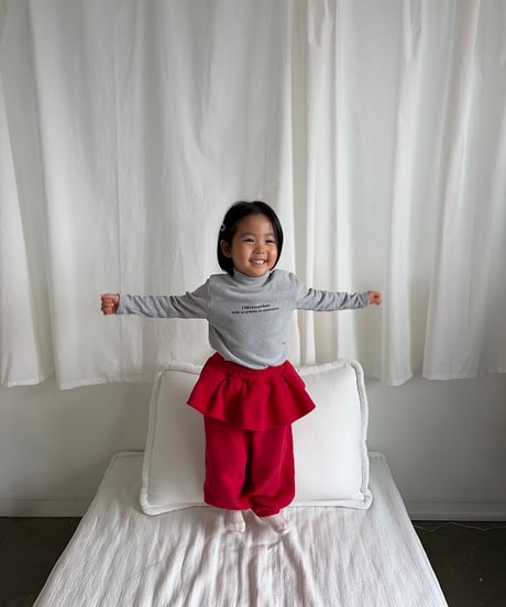【pepper】Cherry Ruffle Joggers