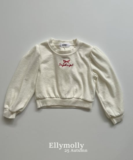 【ellymolly】Madeleine Slit Ribbon T-Shirt