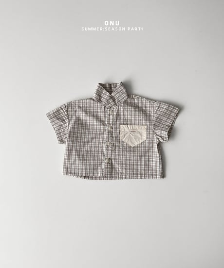 【onu】check shirt