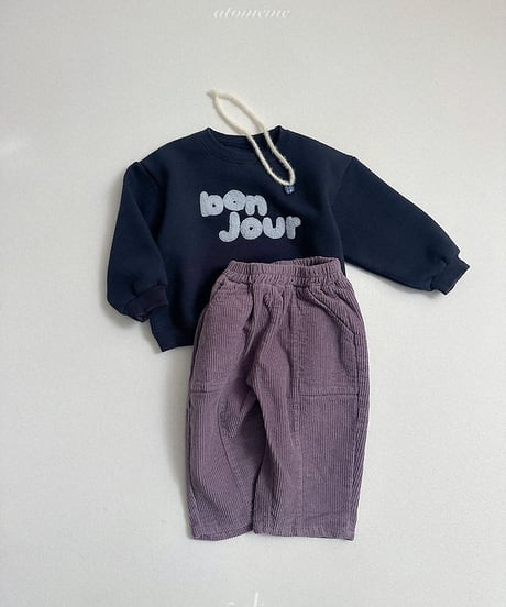 【atomeme】Bonjour Sweatshirt