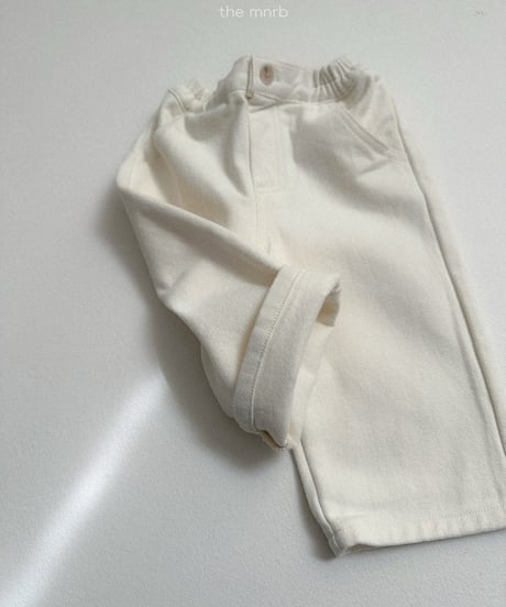 【minirobe】Winter basic straight pants