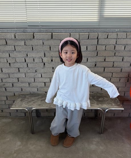 【pie】Peach Frill Tee