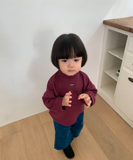 【pepper】Bee Stripe Turtleneck