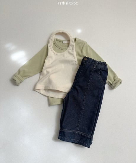 【minirobe】Yoplait Ribbed T-Shirt