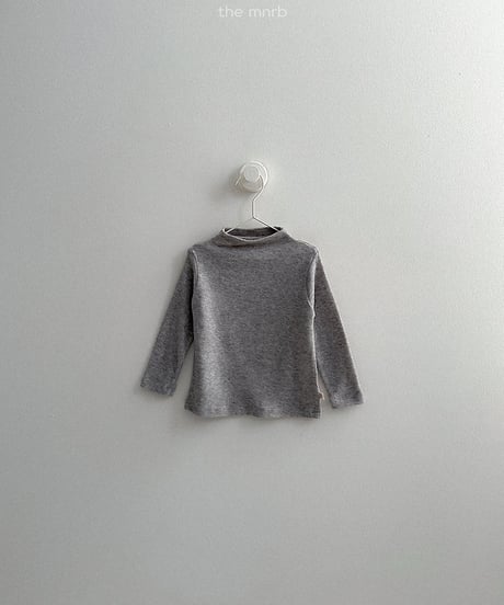 【minirobe】angora mock neck tee