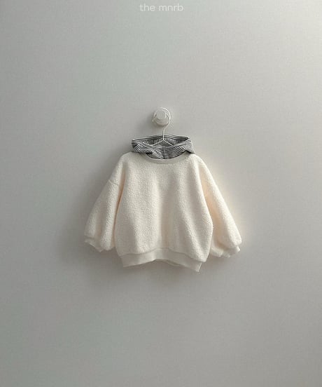 【minirobe】Boa fleece hooded sweatshirt
