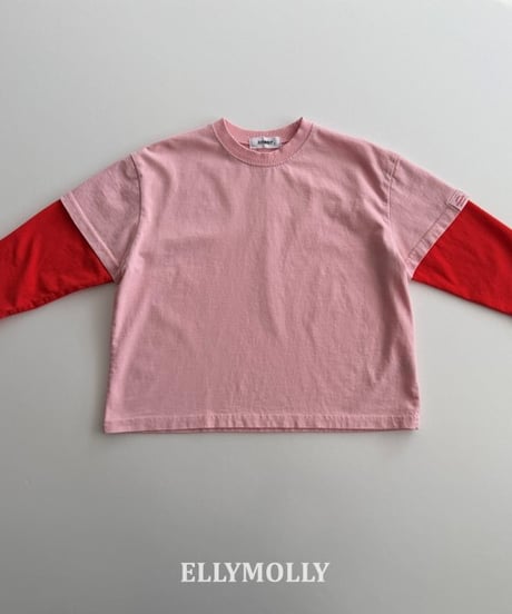 【ellymolly】Color-Blocked-T-shirt