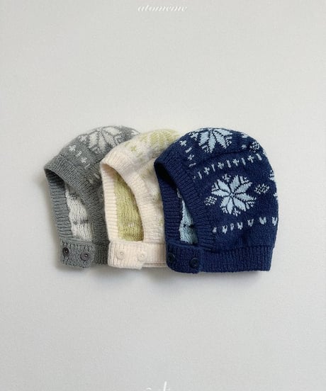【atomeme】Marron Snowflake Hat