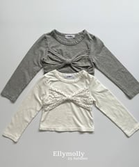 【ellymolly】Joy Ribbon T-Shirt