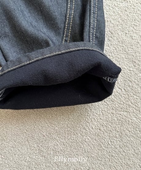 【ellymolly】Rivet Curve Jeans