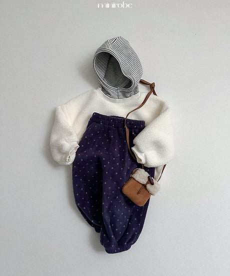 【minirobe】Boa fleece hooded sweatshirt