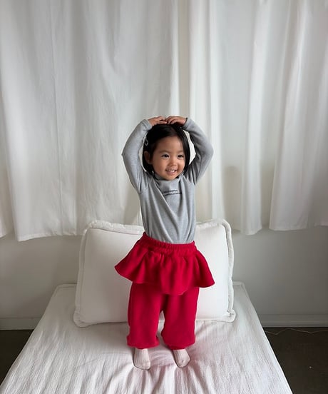 【pepper】Cherry Ruffle Joggers