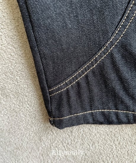 【ellymolly】Rivet Curve Jeans