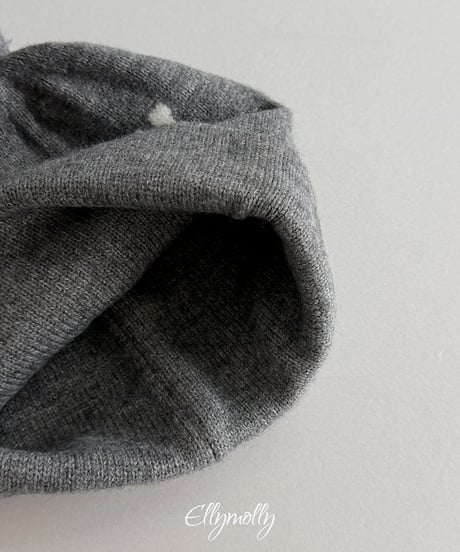 【ellymolly】Husky Pom Beanie