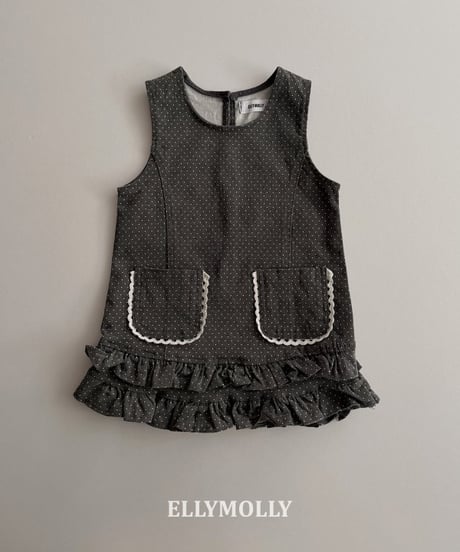 Ripple Pocket Frill Dress