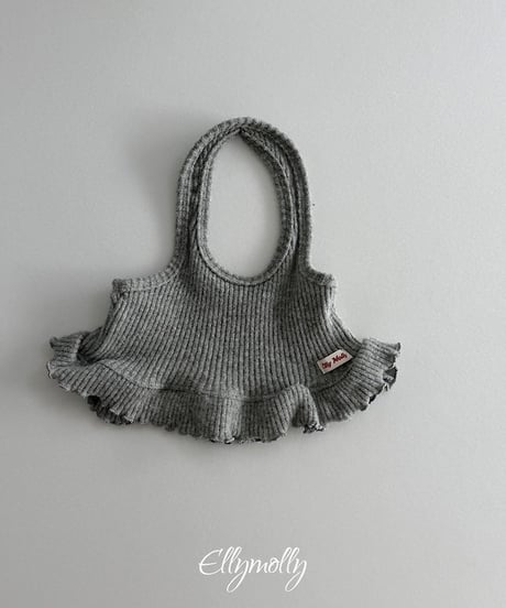 【ellymolly】Wool Ribbed Halter Top