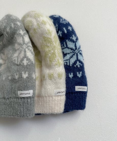【atomeme】Marron Snowflake Hat
