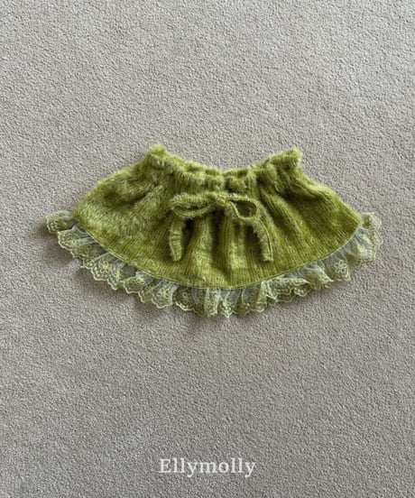 【ellymolly】Blooming Knit Skirt