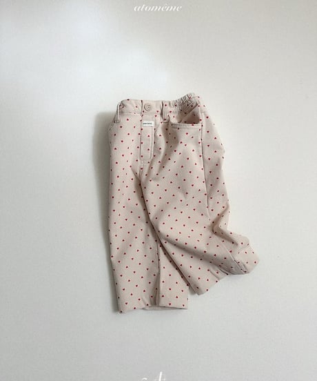 【atomeme】Heart Corduroy Pants