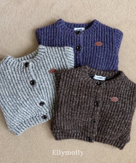 【ellymolly】Muffin Wool Cardigan